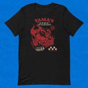 OSRS Yama&#39;s Pizza Black Shirt | Unisex T-Shirt | RuneScape T-Shirt | Gaming T-Shirt | Old School Runescape | Gift For Him | Gift For Her