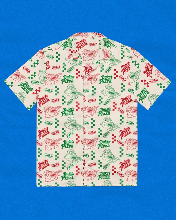 OSRS Duke's Pizza Button Shirt | Runescape Hawaiian Shirt - Etsy