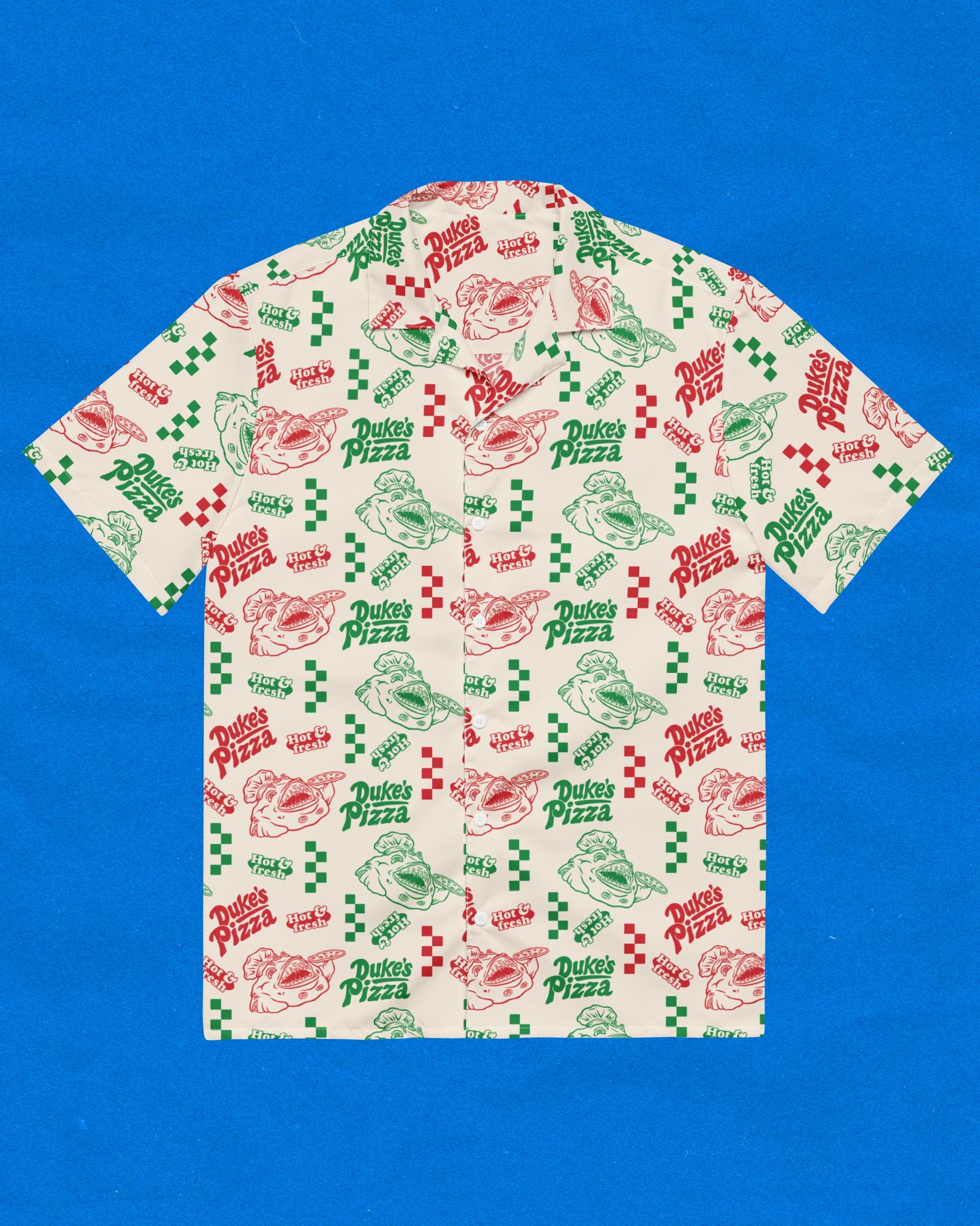 OSRS Duke's Pizza Button Shirt | Runescape Hawaiian Shirt - Etsy