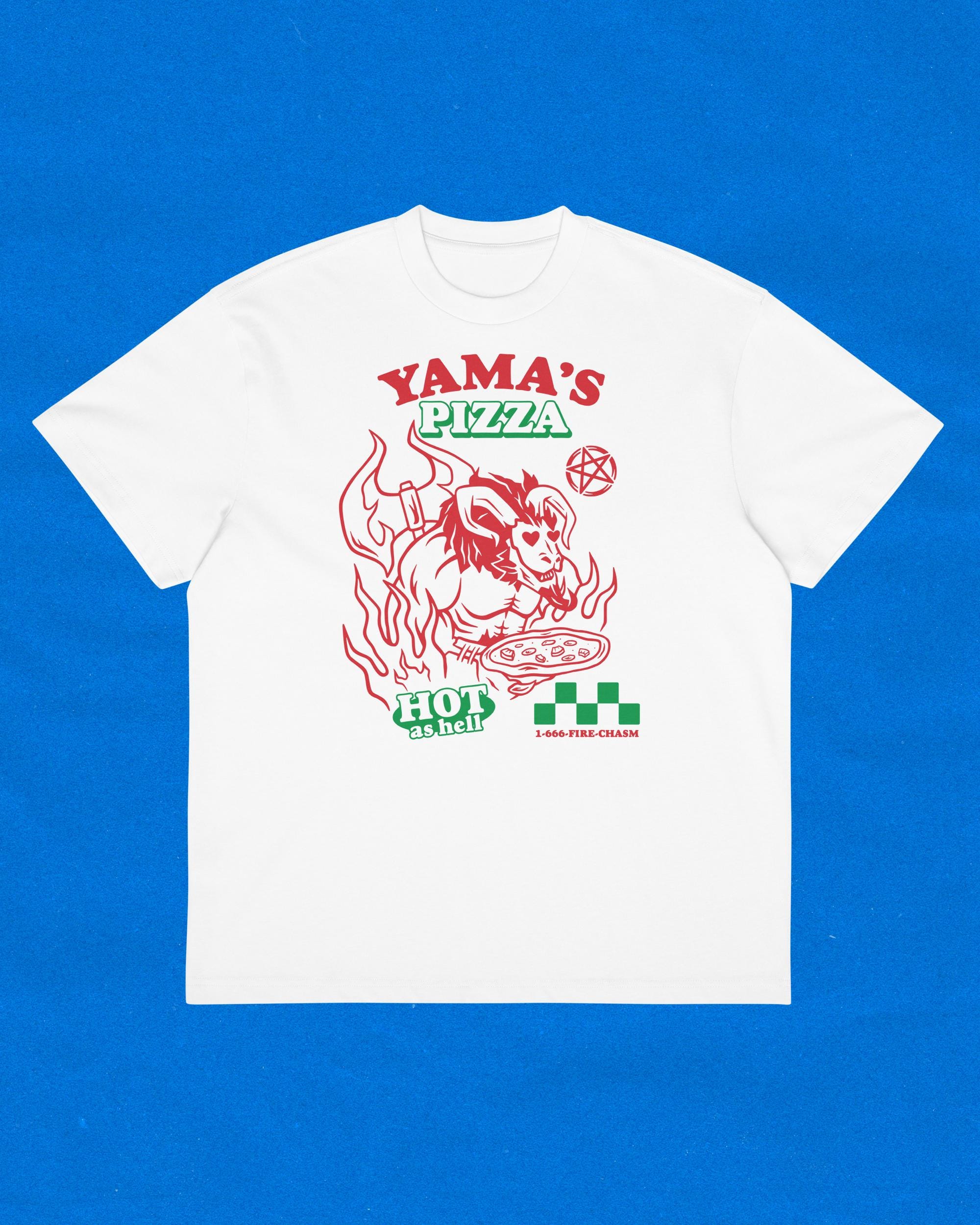 OSRS Yama's Pizza Men's Box Tee | Runescape Oversized T-shirt