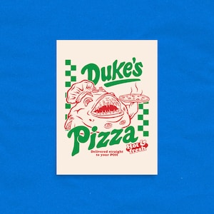 OSRS Duke's Pizza Matte Poster | RuneScape Poster | OSRS Wall Art | Gaming Poster | Gift For Him | Gift For Her