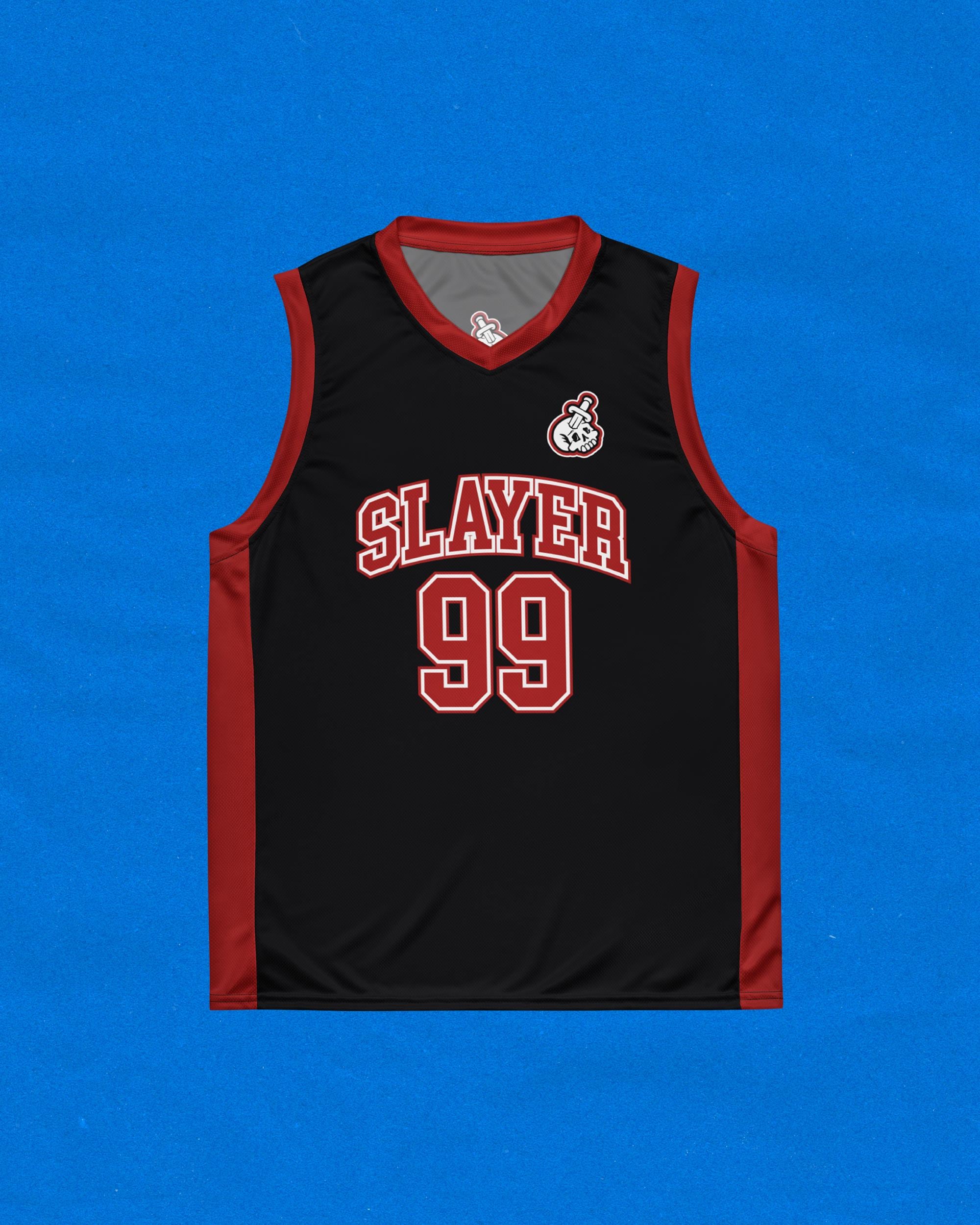 OSRS 99 Slayer Recycled Unisex Basketball Jersey | Runescape OSRS 99 Slayer Recycled Unisex Basketball Jersey | Runescape
