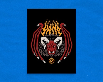 OSRS Yama Matte Poster | RuneScape Poster | OSRS Wall Art | Gaming Poster