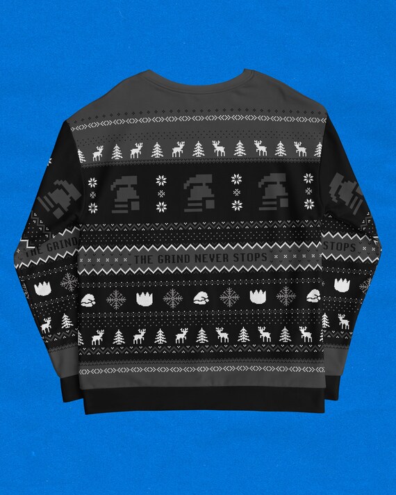 OSRS Ironman All over Print Christmas Sweatshirt Runescape Ugly
