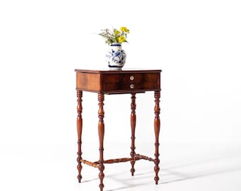 Antique Dutch Sewing Table in Mahogany, ca. 1880
