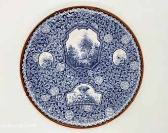 Antique Villeroy and Boch decorative plate - Flamand Blue