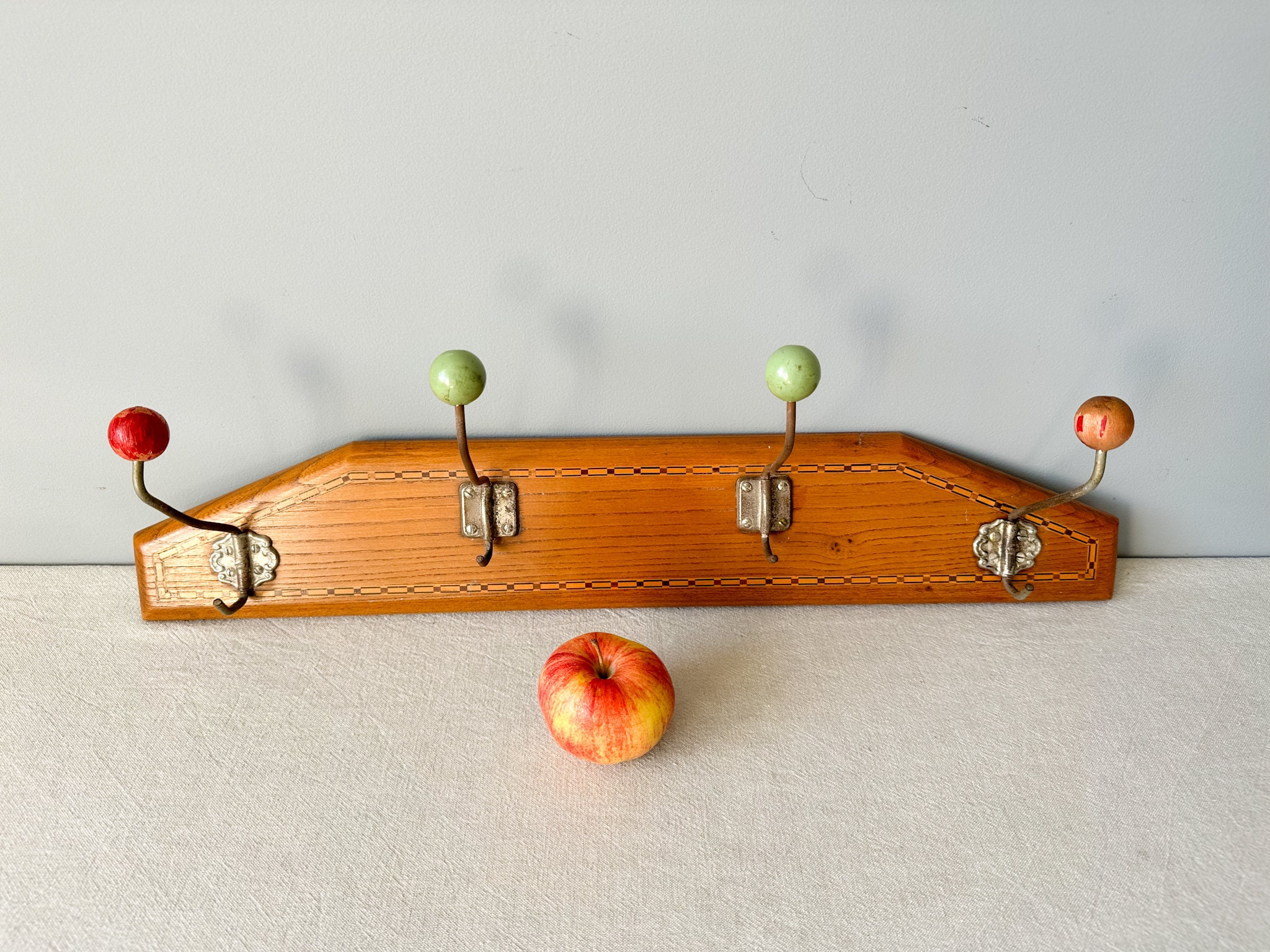 Vintage Midcentury Wall Coat Rack Wall Mount Coat Rack Etsy