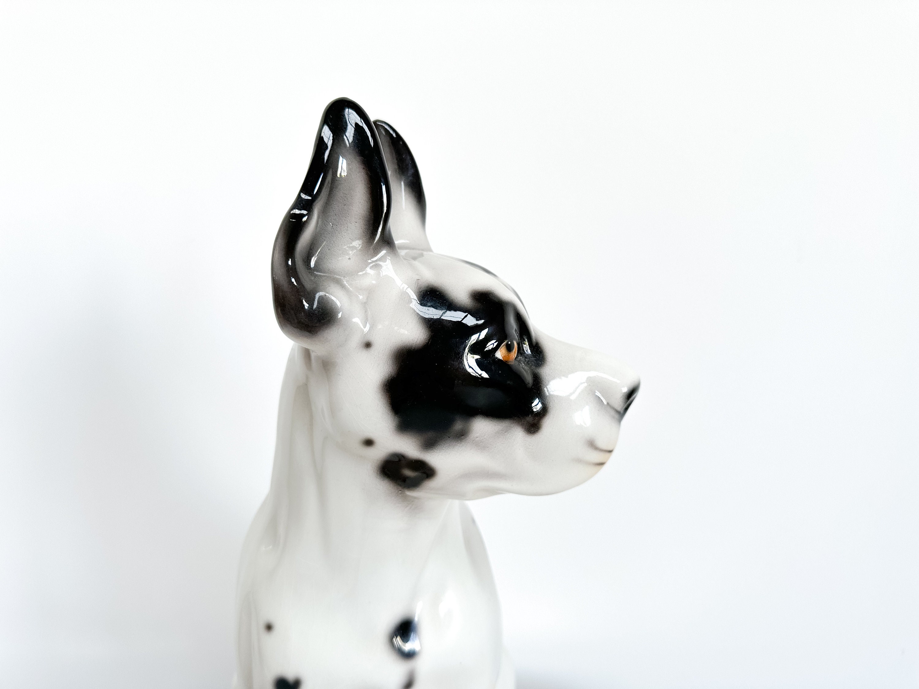 ヴィンテージ セラミック デーン 彫刻 17インチ | 43 cm、イタリア製