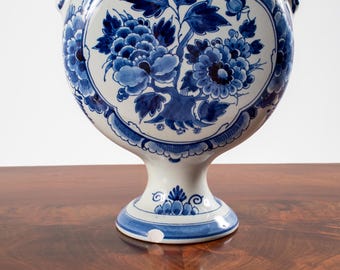 ロイヤルデルフト チューリップ 花瓶 置物 手描き30cm デルフト焼き