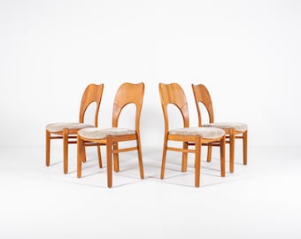 Set of 4 Vintage "Morten" Dining Chairs attributed to Niels Koefoed, 1960s
