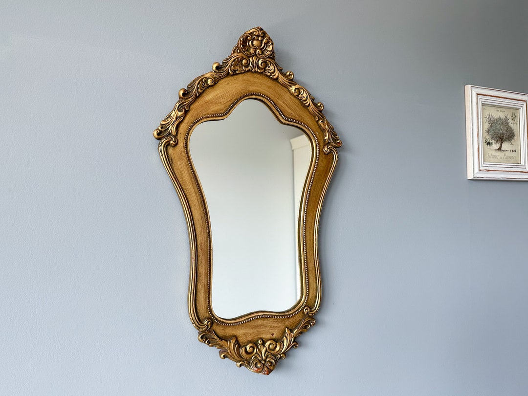 Vintage Framed Mirror Vintage Gilded Frame Mirror Wall Etsy
