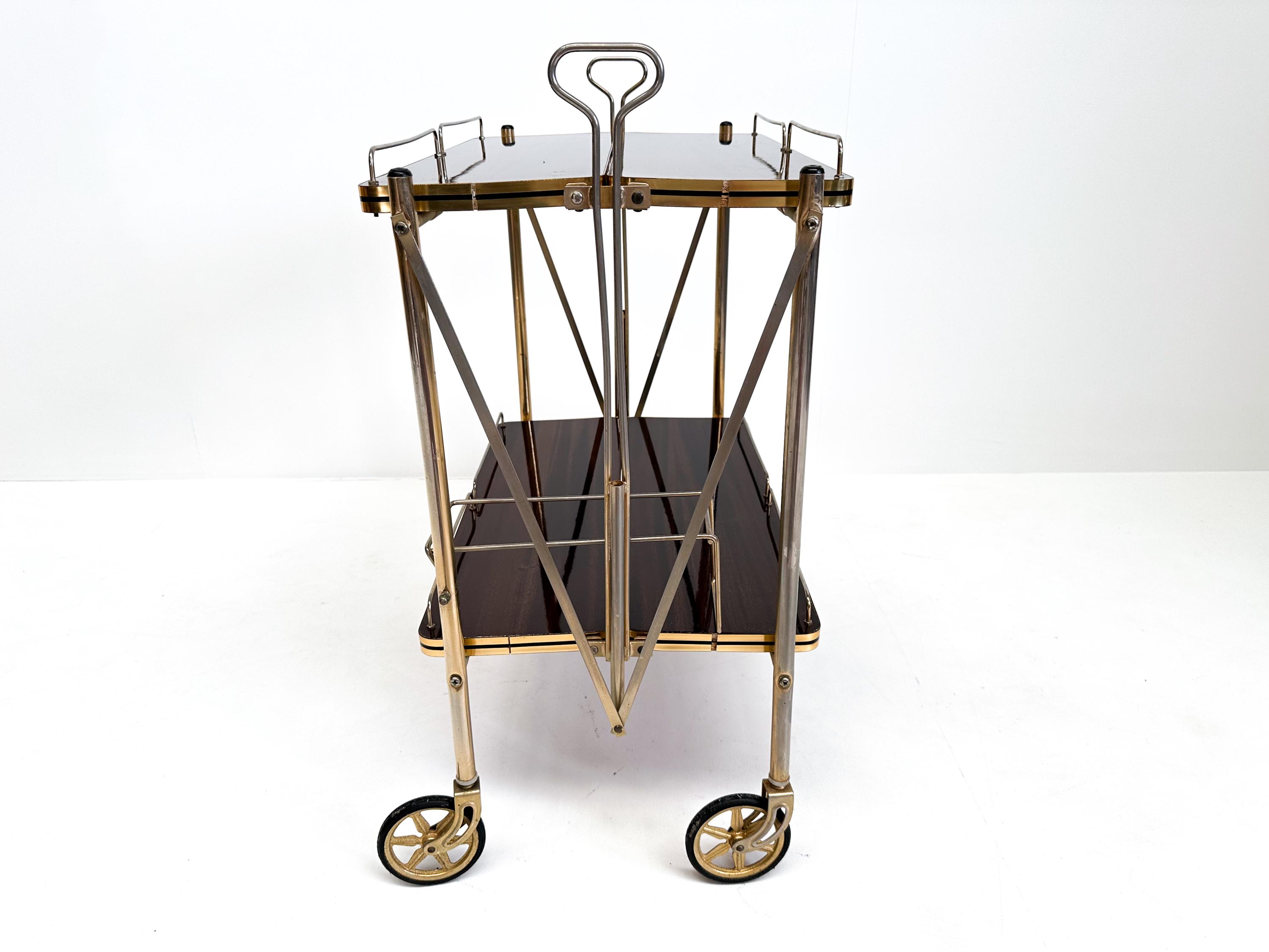 Chariot de service - Bois - Chariot de Bar Mobile Vintage