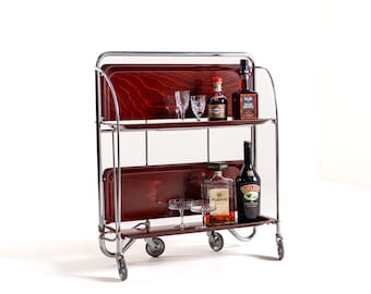 Carrello di servizio pieghevole di metà secolo di Gerlinol (tipo Dinett), anni '60
