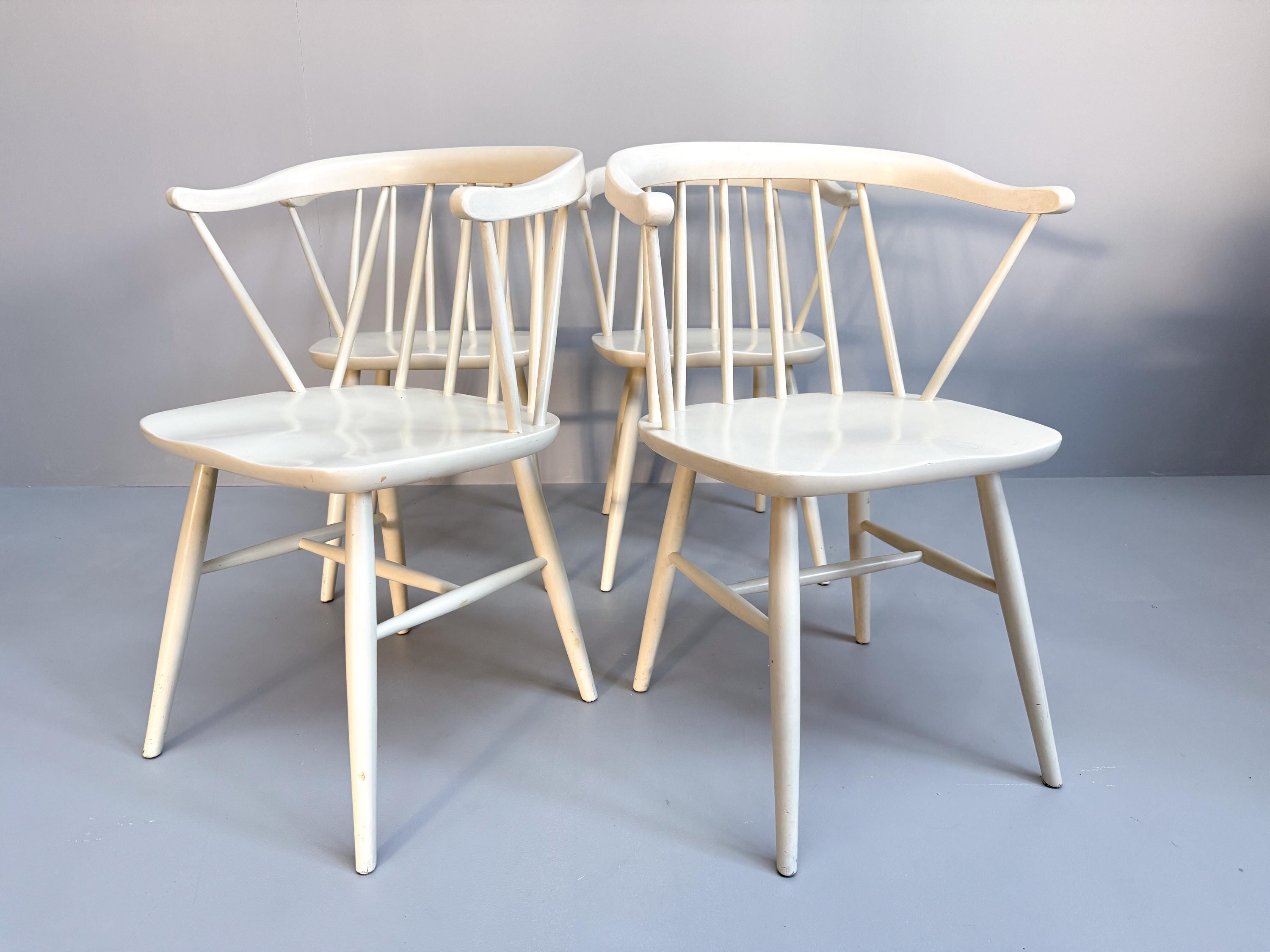 Spindle back dining chairs set of 4 - Etsy 日本