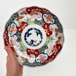 Antique Japanese Imari Porcelain Plate, 19th Century