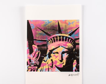 Andy Warhol – Frihetsgudinnans färgtryck på Arches-papper, begränsad upplaga 69/100