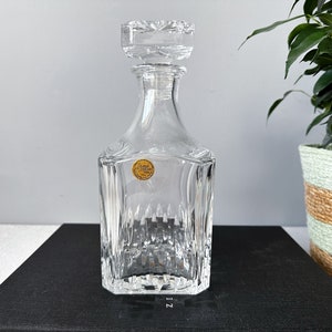 Vintage Crystal Decanter/Carafe, J.G. DURAND Cristal, Cut Crystal Carafe, Mid Century Bar Decor, Lead Crystal