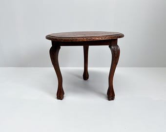 Vintage Tripod Side Table | Wooden Plant Stand