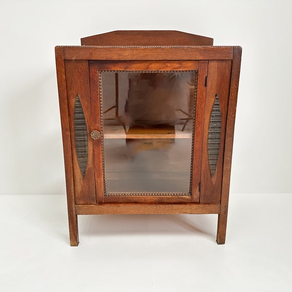 Vintage Dutch Art Deco Cabinet, Amsterdam School, Bar Cabinet, Tea Cabinet