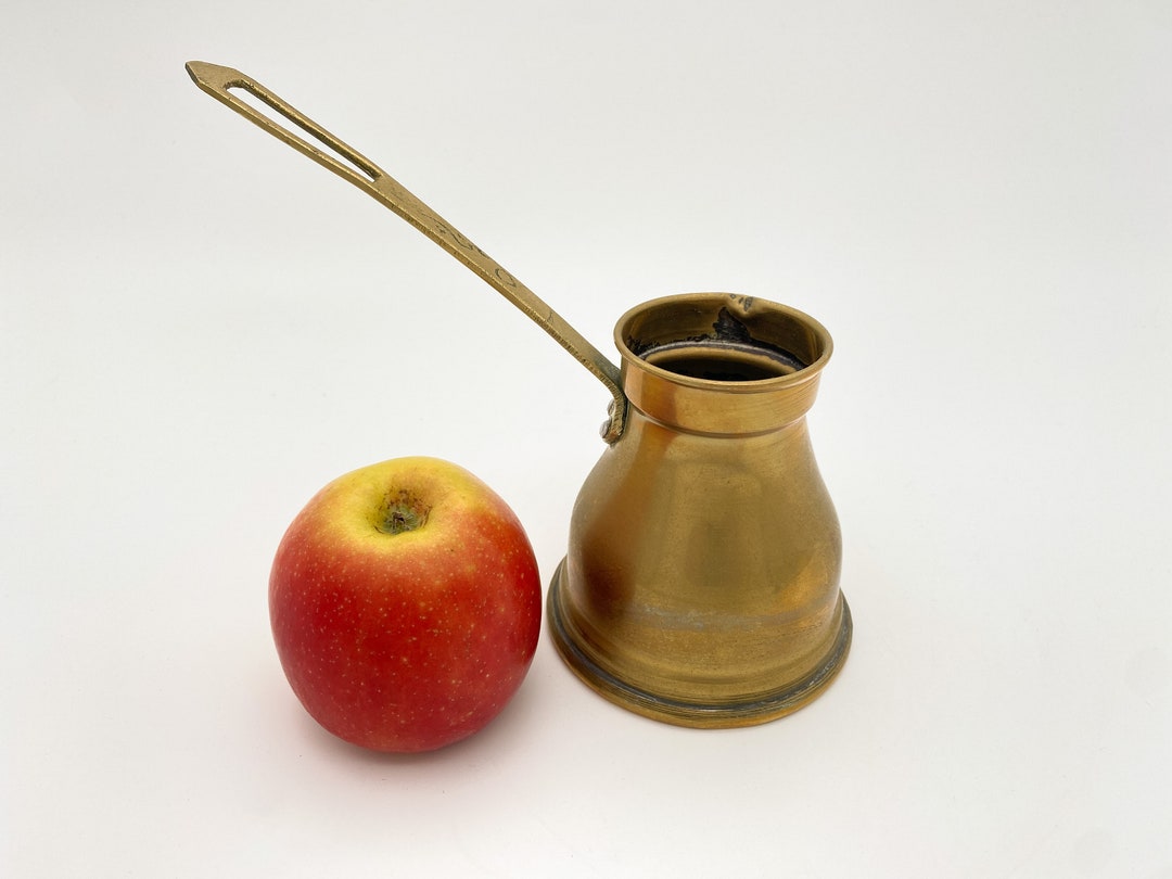 Vintage Brass Turkish Coffee Pot, Brass Coffee Maker, Brass Kitchenware ...