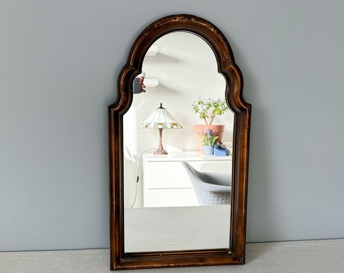 Vintage Wood Framed Mirror Vintage Framed Mirror Wall Etsy
