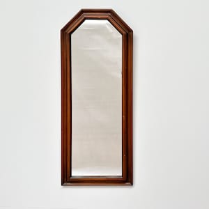 Vintage Wood Framed Mirror - Wall Hanging Mirror