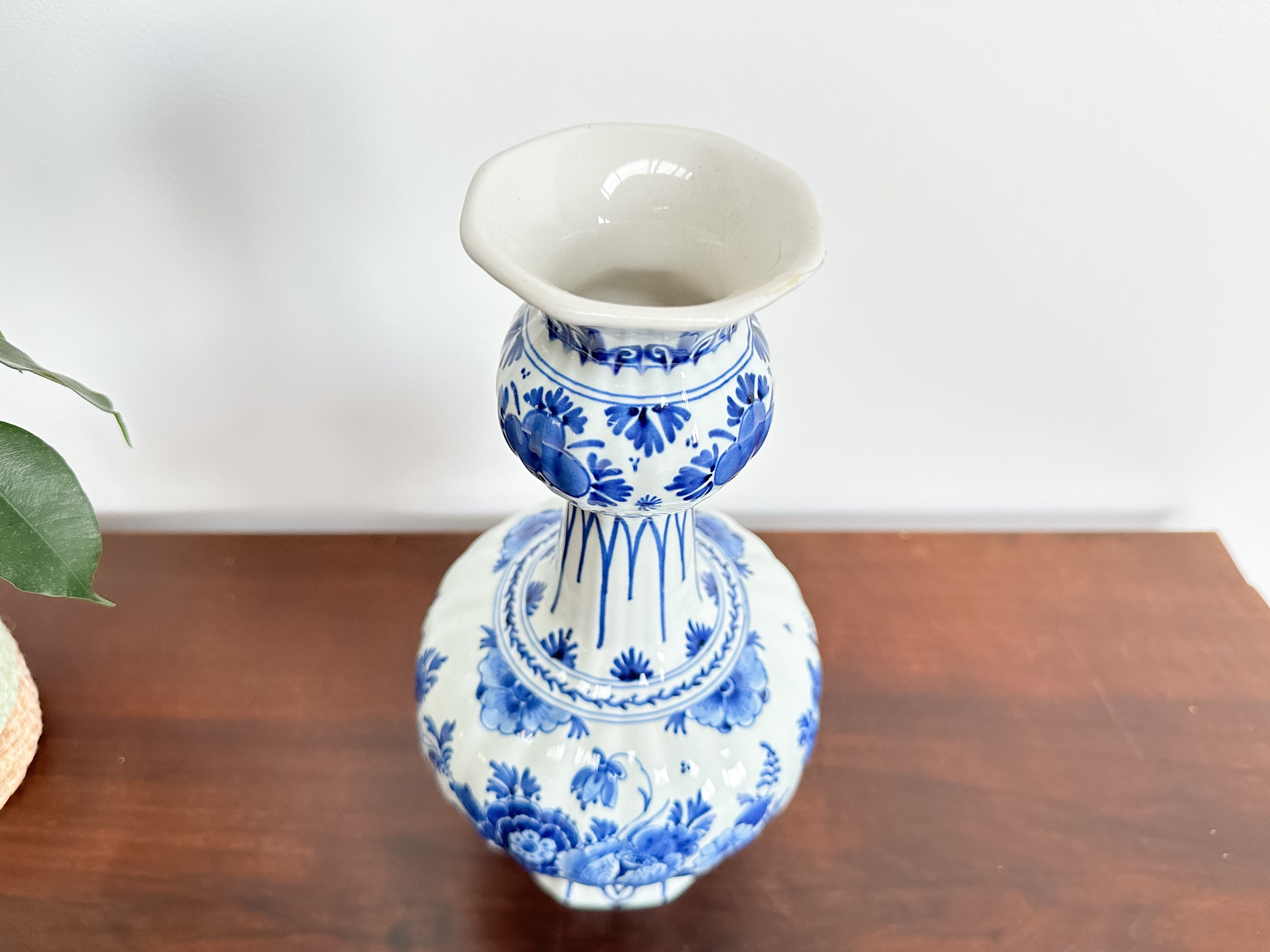 【希少美品】オランダ　ロイヤル　デルフトブルー　花瓶 美品]ロイヤルデルフト オランダ デルフトブルーベース - メルカリ