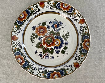 Vintage large Delft polychrome decorative plate - Royal Goedewaagen