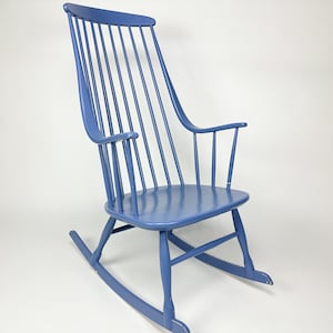 Vintage 1960s &quot;Grandessa&quot; Rocking Chair by Lena Larsson for Nesto