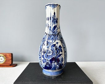 Vintage Royal Delft/Porceleyne Fles Delft Blue Vase 1952, SEE CONDITION INFO, Royal Delft Vase, Original Delftware