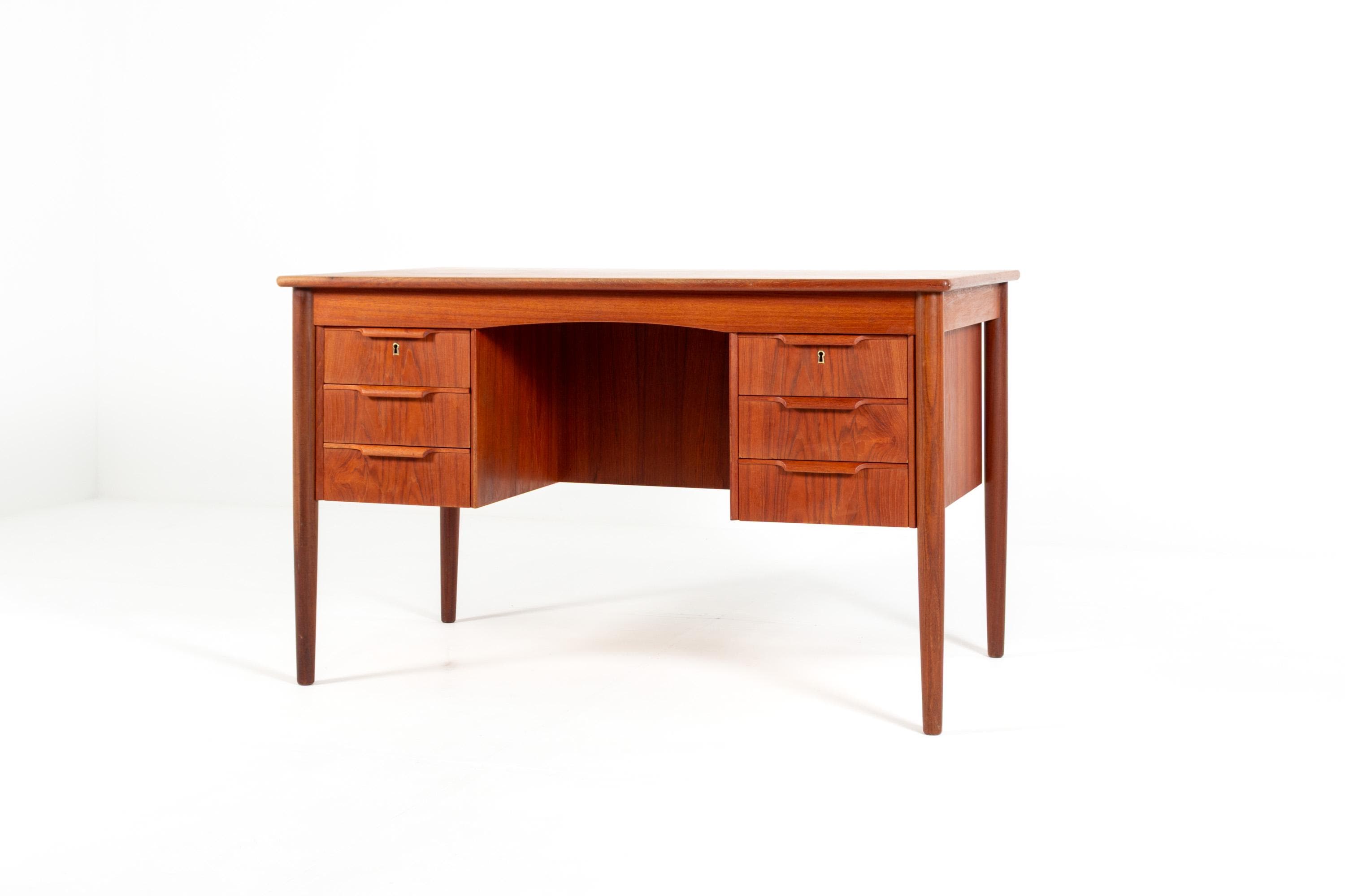 Writing Desk Teak Danish 1960s - Etsy