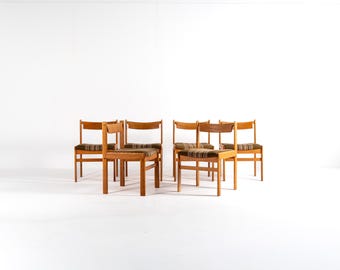 Set of 6 Bramin Oak Dining Chairs by H.W. Klein, Denmark, 1960s