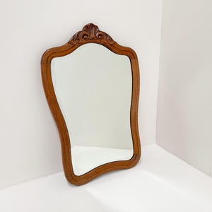 ヴィンテージ彫刻木製フレームミラー、壁掛けミラー - Etsy 日本