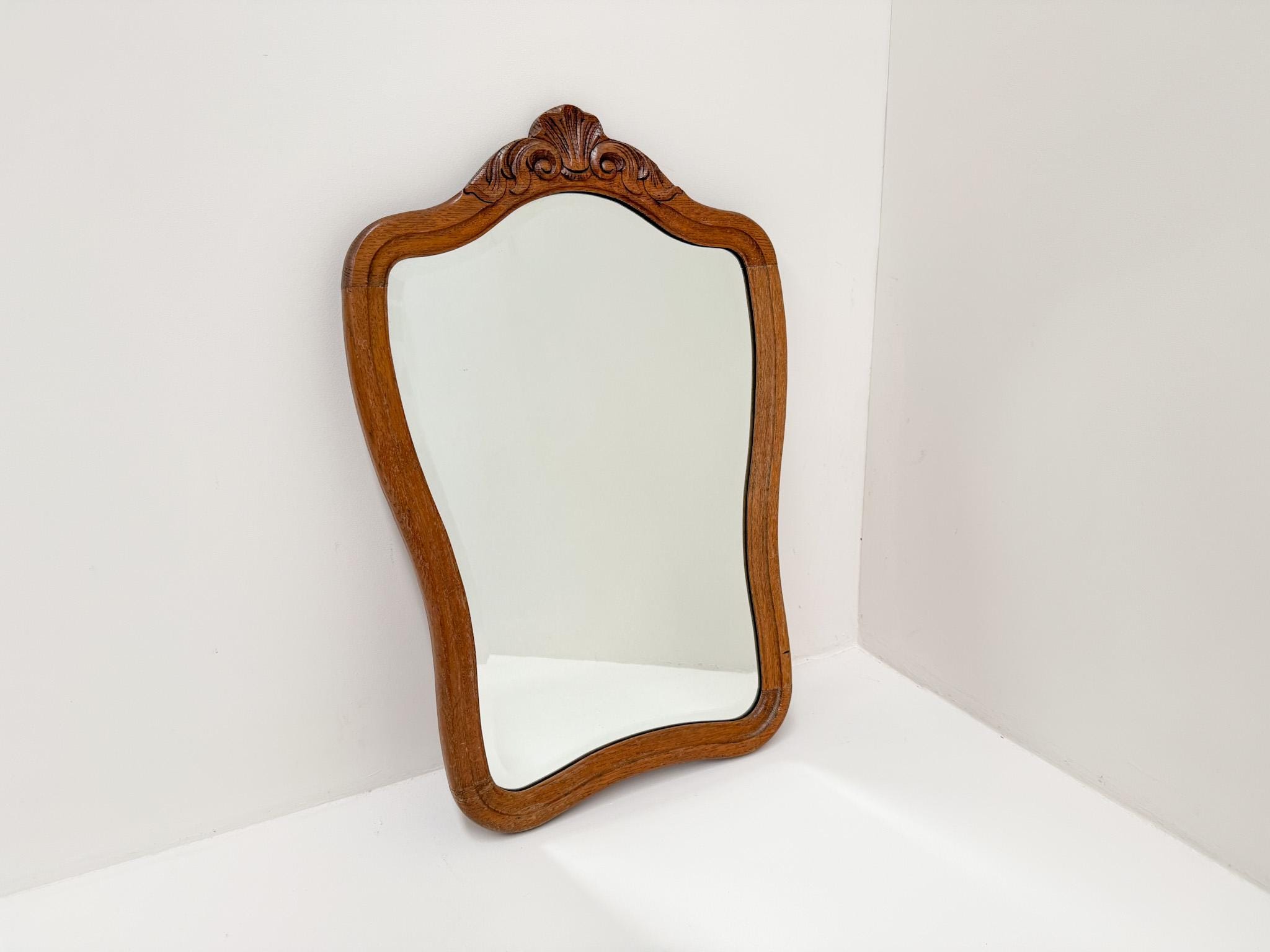 ヴィンテージ彫刻木製フレームミラー、壁掛けミラー - Etsy 日本