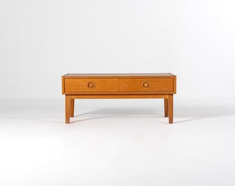 Danish Mid-Century Oak Low Cabinet, 1960s