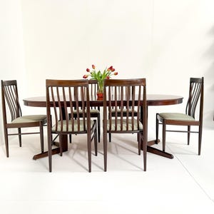 Mid-Century Danish Dining Table & Chairs - BRAMIN by H.W. Klein