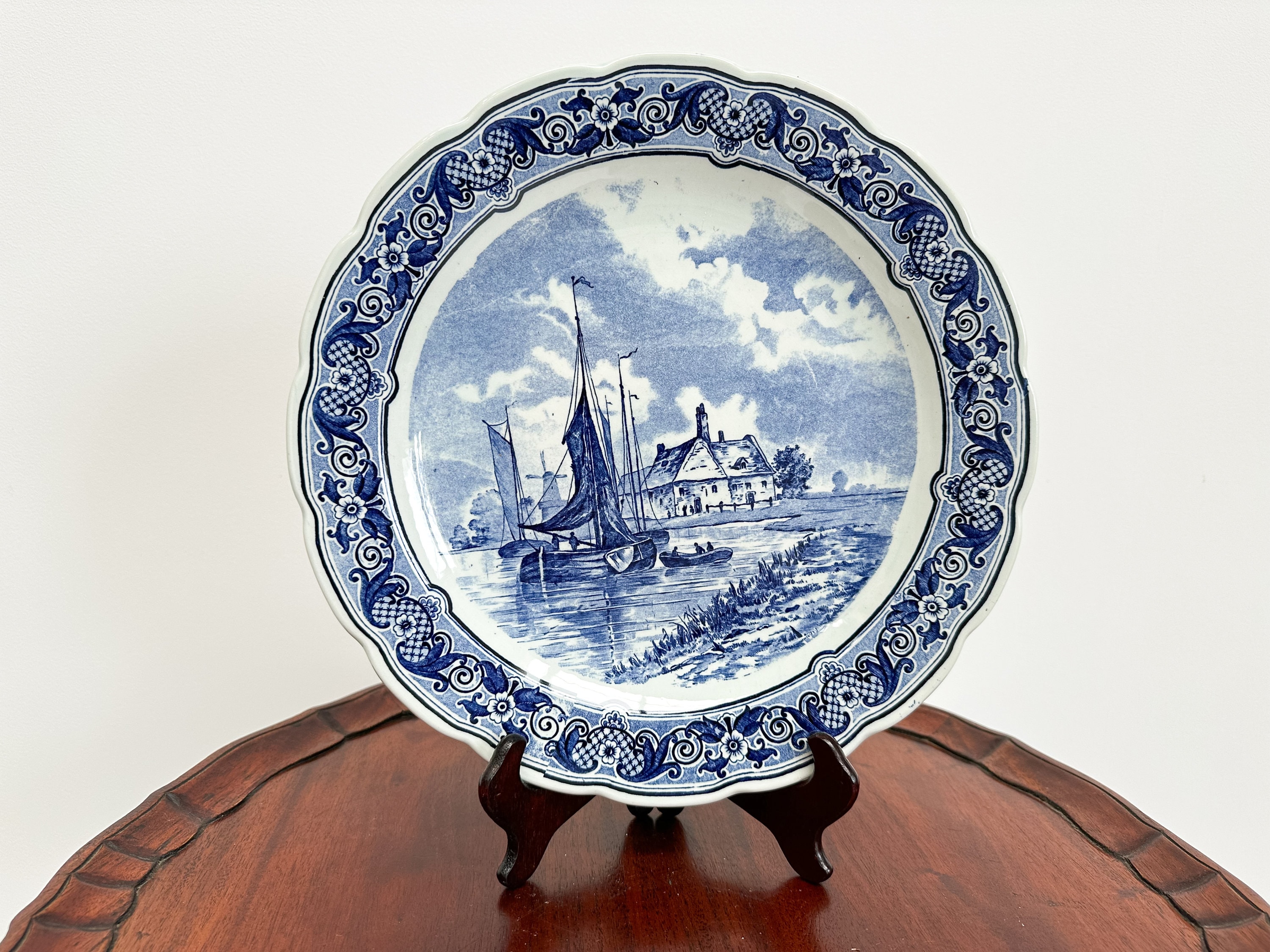 Antique Delft Blue Wall Plate by Royal Sphinx Maastricht - Etsy