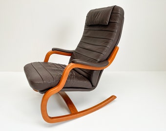 Midcentury Danish Rocking Chair | 'Skippers Möbler', Denmark 1980s