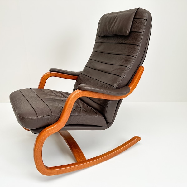 Midcentury Danish Rocking Chair | 'Skippers Möbler', Denmark 1980s