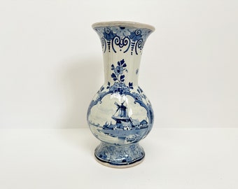 Antike Royal Delft/De Porceleyne Fles Vase aus den 1870er Jahren