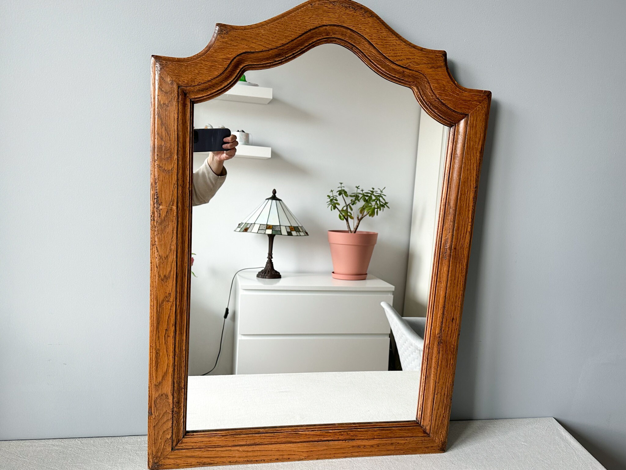 Vintage Wood Framed Mirror Vintage Framed Mirror Wall Etsy