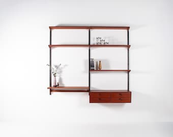 Kai Kristiansen Teak Wall Unit / Modular Shelving System, Denmark, 1960s