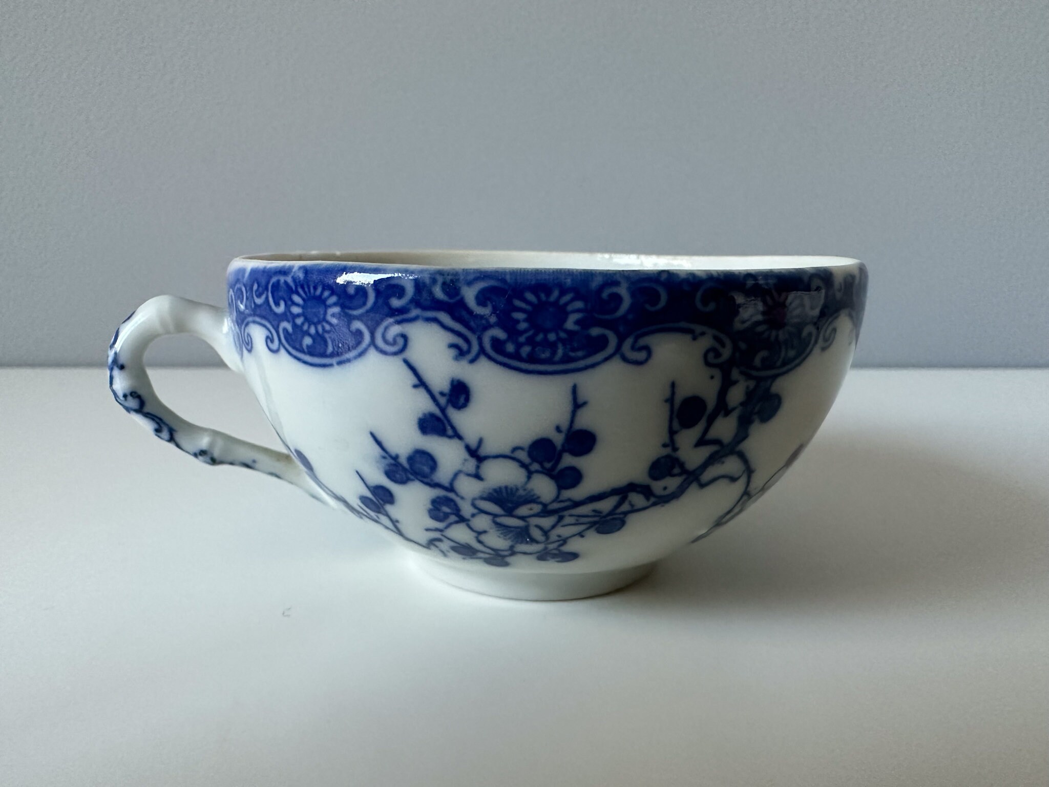 Vintage Japanese Porcelain Eggshell Tea Cup and Saucer Sakura Etsy