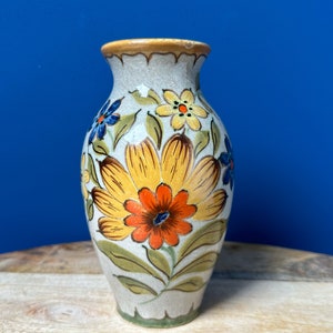 Vintage Hand-painted Jug/Pitcher Vase by PZH - Plateelbakkerij Zuid-Holland