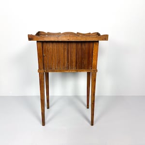 Antique 19th Century Nightstand with a Roller Door