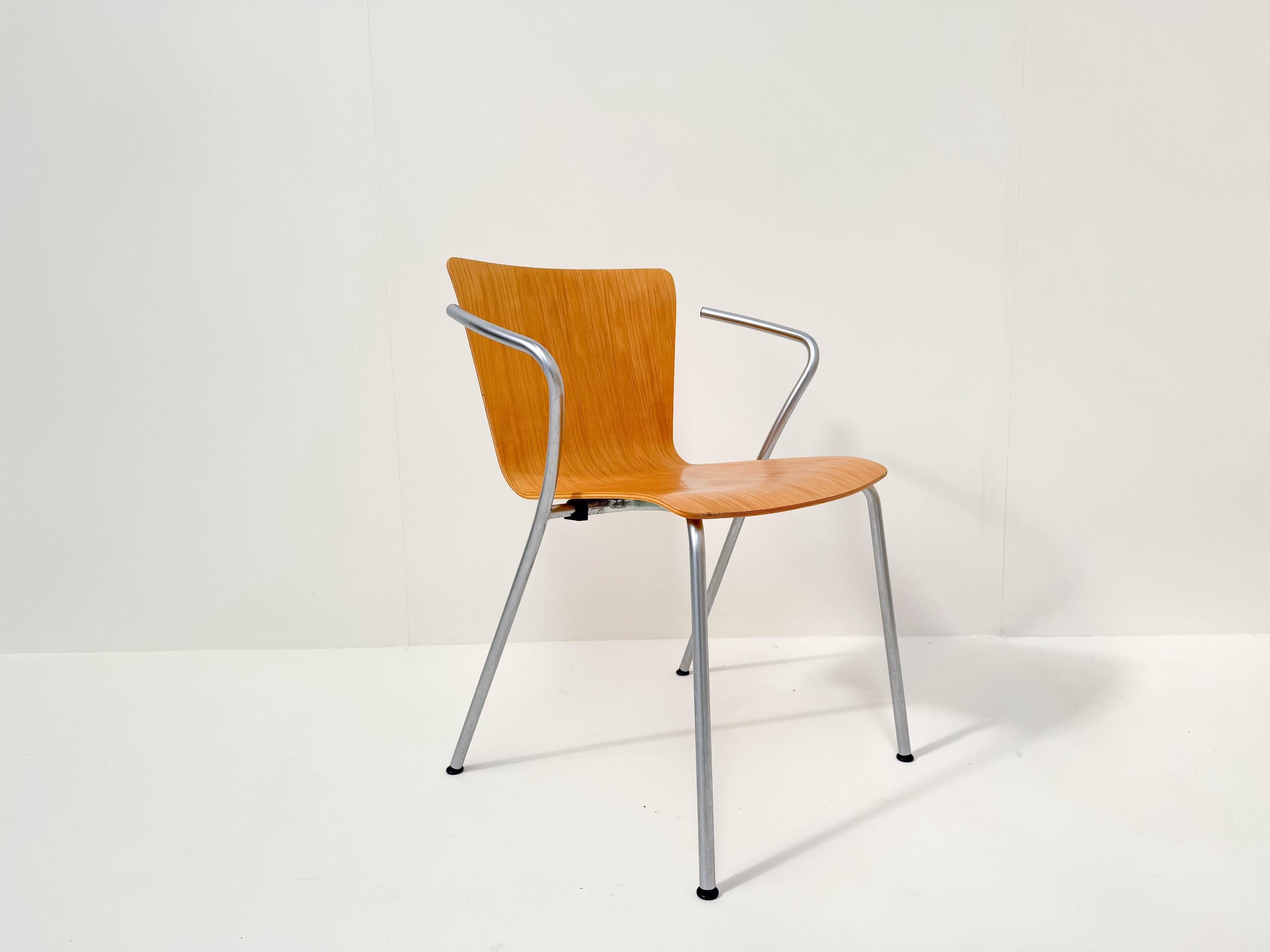 Set of 8 Vico Magistretti “Vico Duo” Armchairs for Fritz Hansen, 1997