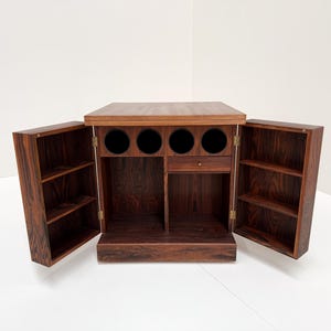 Vintage Mid-Century Rosewood Cube Bar Cabinet - Torbjørn Afdal for Bruksbo