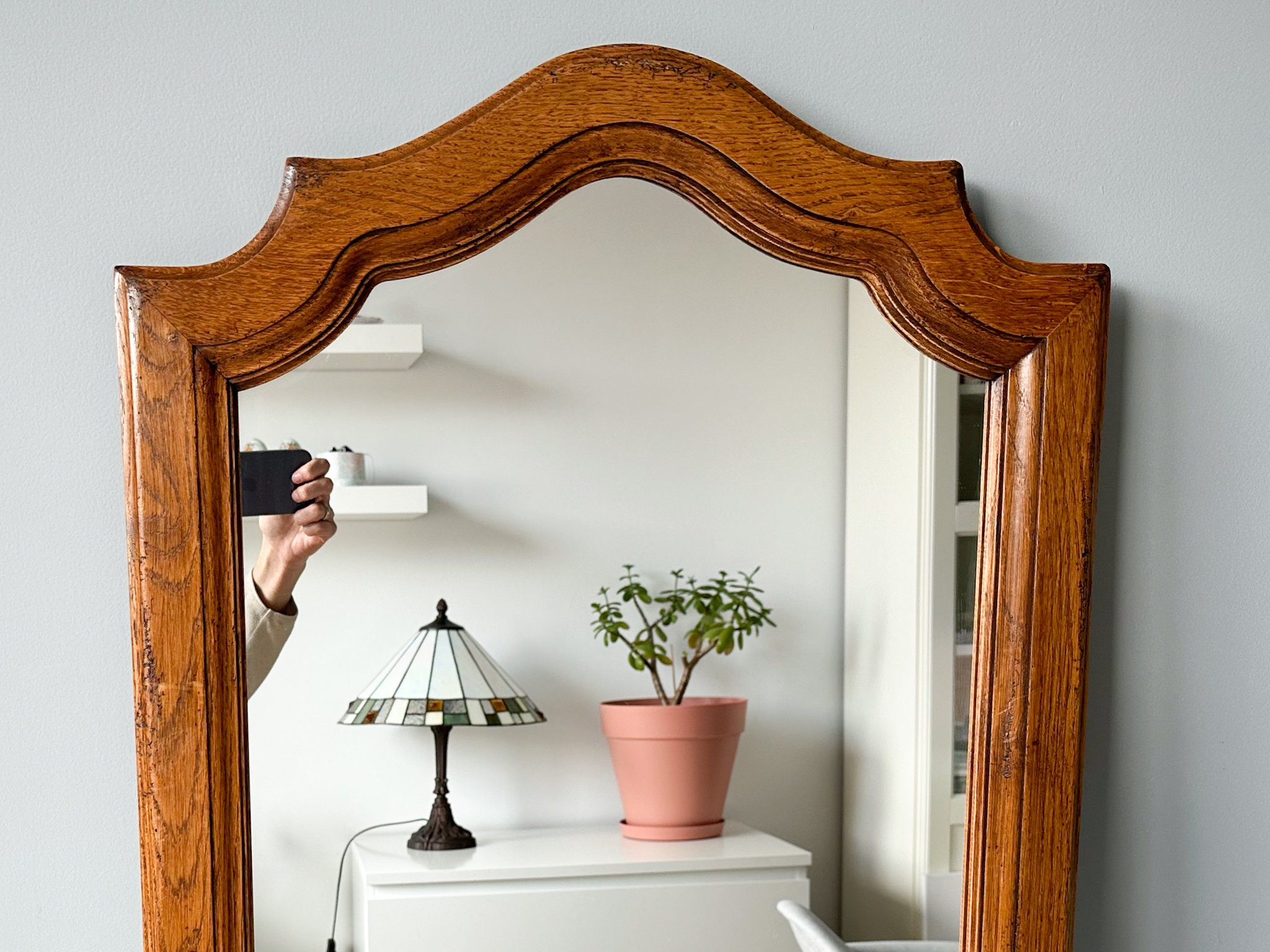 Vintage Wood Framed Mirror Vintage Framed Mirror Wall Etsy