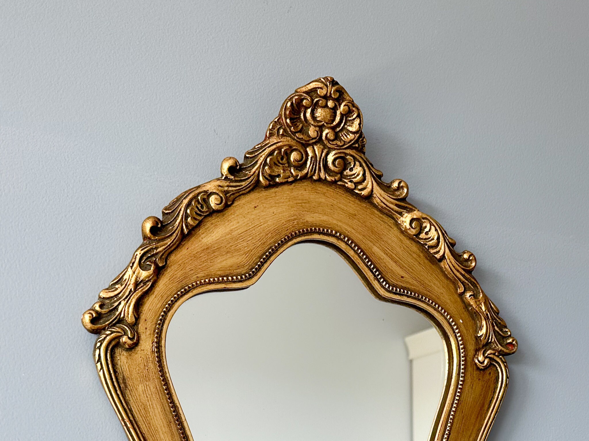 Vintage Framed Mirror Vintage Gilded Frame Mirror Wall Etsy