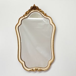 Vintage XL Gilded Framed Mirror | Wall Hanging Mirror